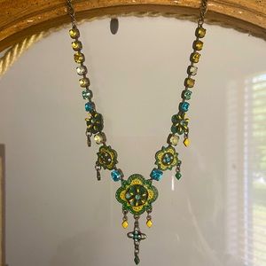 H. Dubin Retro Gemstone Necklace